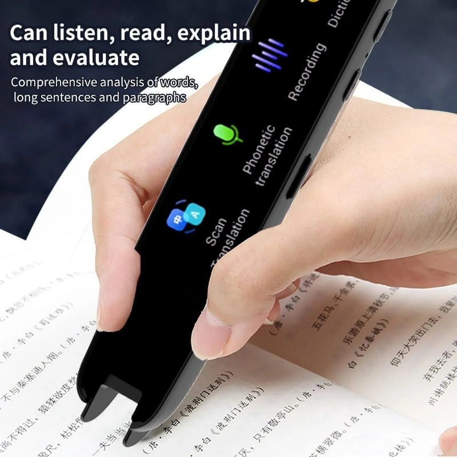Multipurpose Translation Pen,Translation Scanning Pen,Language Translator Device,112 Language Translation Scanning Reading Pen with Wifi/Offline/Photo Suppor