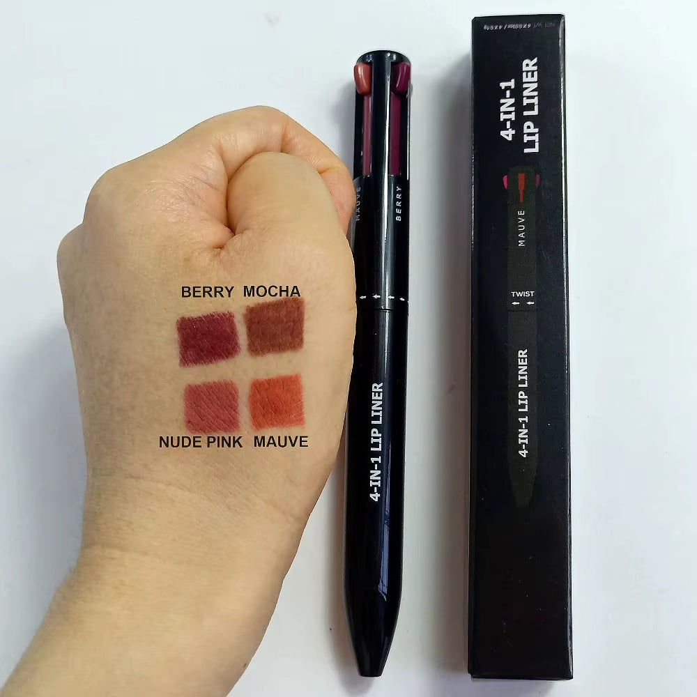 4 in 1 Makeup Pen Eyebrow Pencil Waterproof Drawing Eye Brow Long Lasting Easy Color Eyeliner Eyebrow Pen Sweatproof Makeup Pen