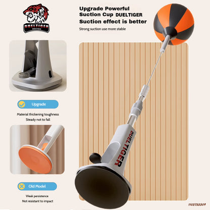 Inflatable Boxing Reflex Bag for Reaction & Aiming & Agility Training Home Fitness Equipment One-Click Installation Punching Bag